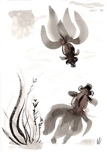 Original Folk Animal Drawings by Margaryta Verkhovets
