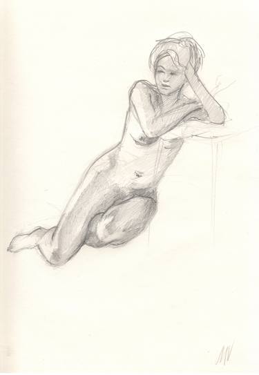 Original Nude Drawings by Margaryta Verkhovets