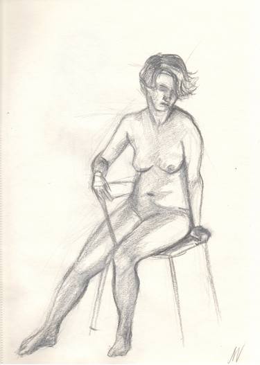 Sketch of Human body. Woman.24 thumb