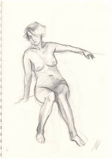 Sketch of Human body. Woman.26 thumb