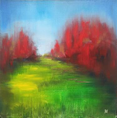 Original Abstract Landscape Paintings by Margaryta Verkhovets