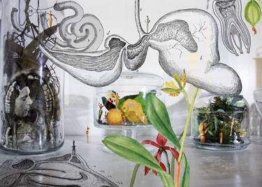 Print of Still Life Collage by Paola Tassetti