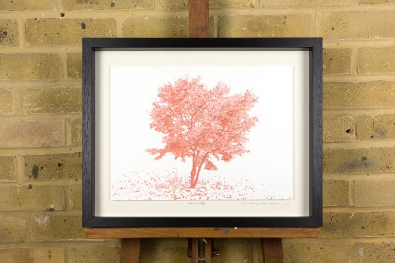 Original Figurative Tree Drawing by Damien Borowik