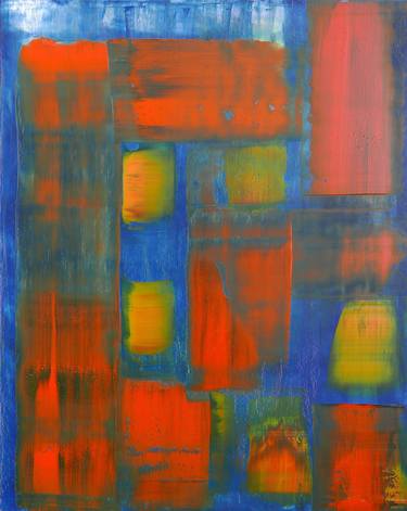 Original Abstract Expressionism Abstract Painting by David Kemp