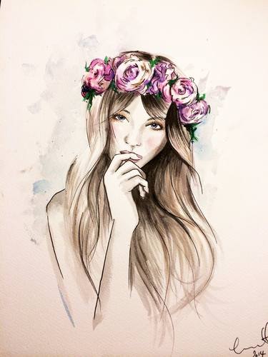 Original Floral Drawings by Tanya Bennett