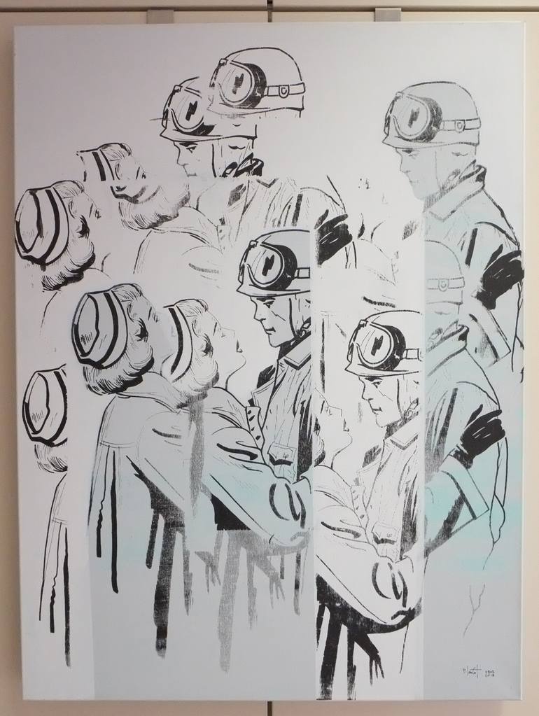 Original Pop Art Women Painting by Paul Larricart