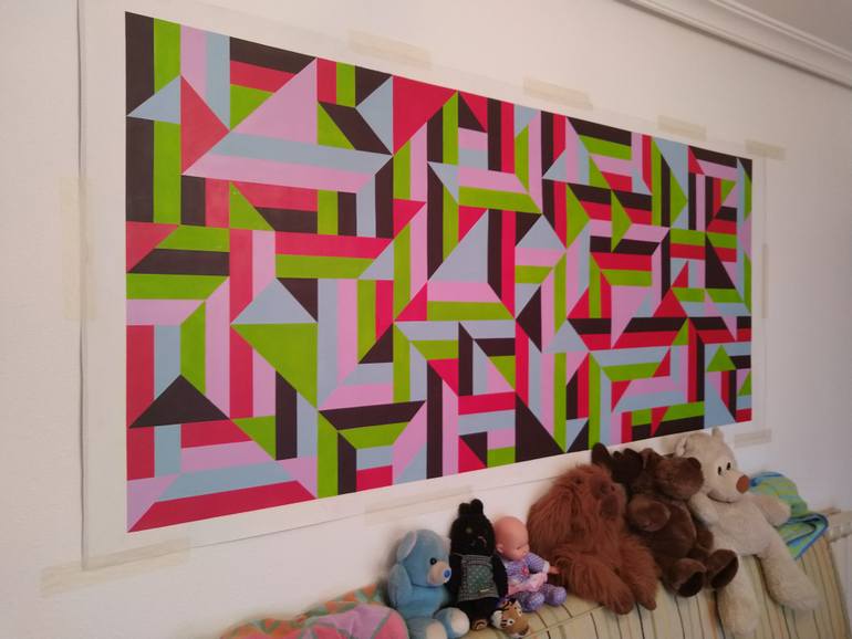 Original Cubism Abstract Painting by Stephen Webb
