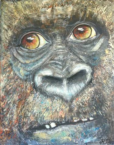 Original Animal Painting by RuskiDen Art