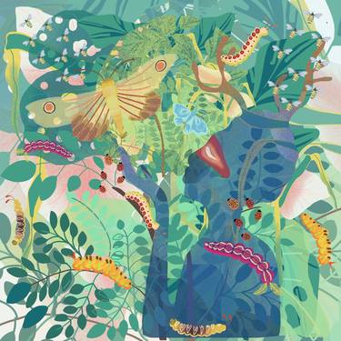 Print of Folk Botanic Digital by Noelle Correia