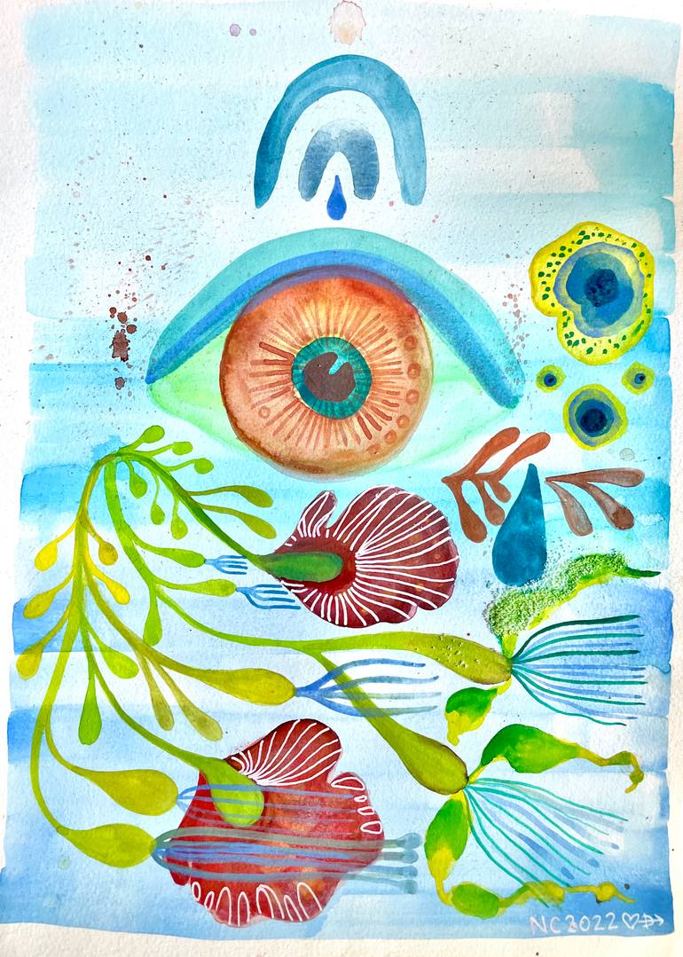 Original Abstract Expressionism Abstract Painting by Noelle Correia