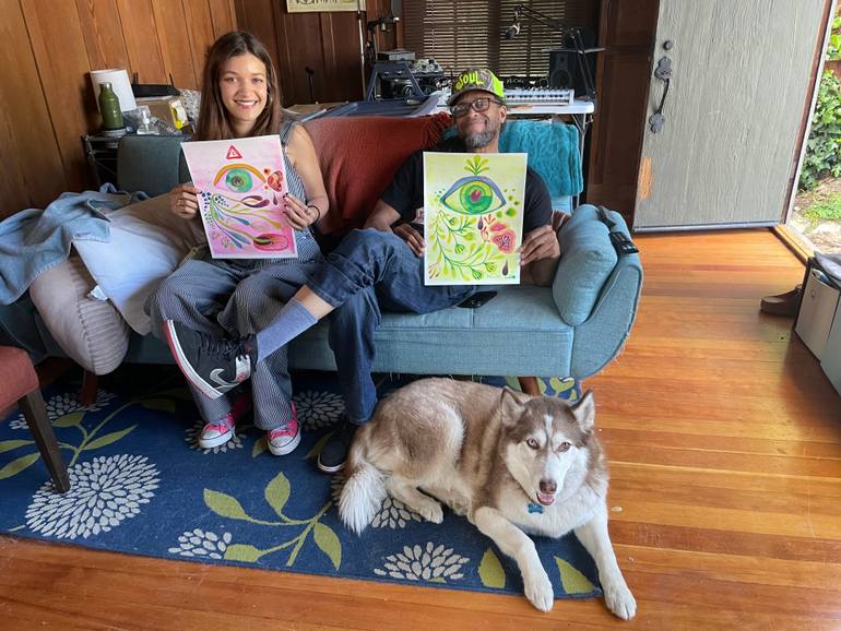 Original Abstract Expressionism Botanic Painting by Noelle Correia