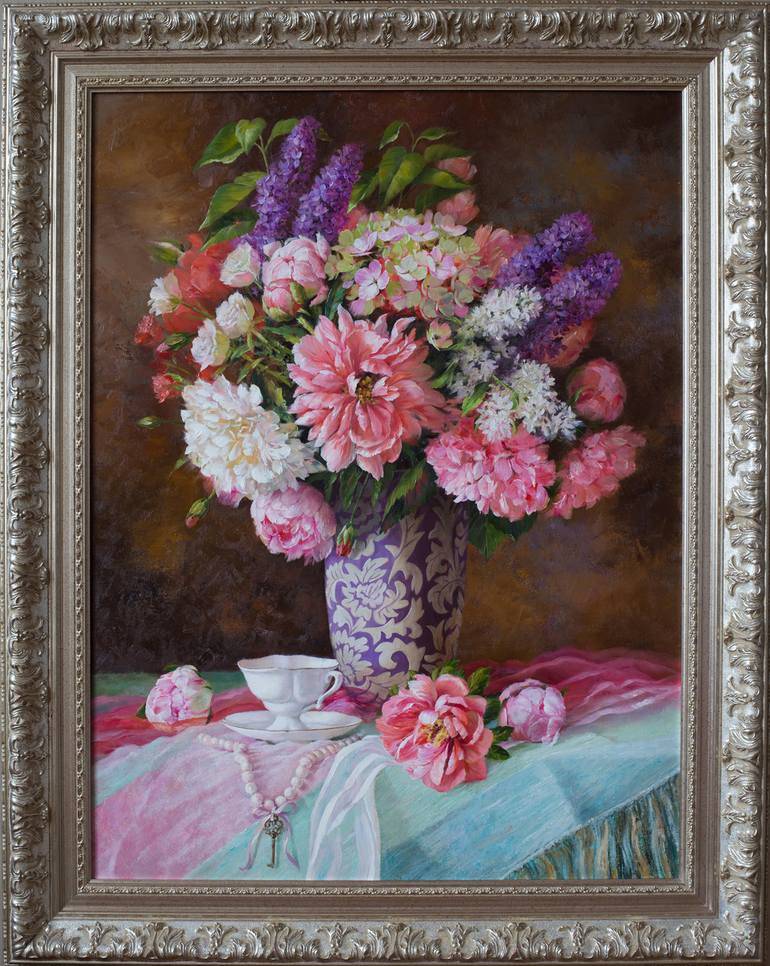 Original Fine Art Floral Painting by Ira Volkova