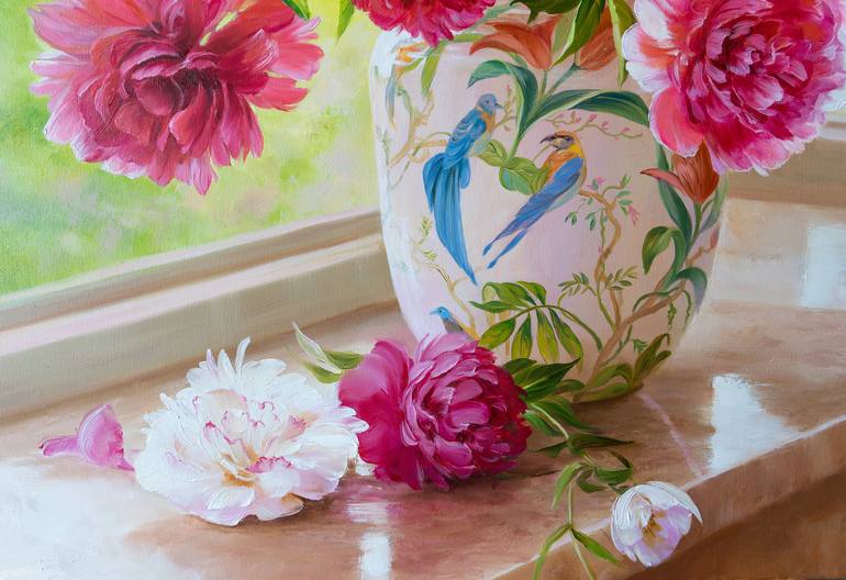 Original Floral Painting by Ira Volkova