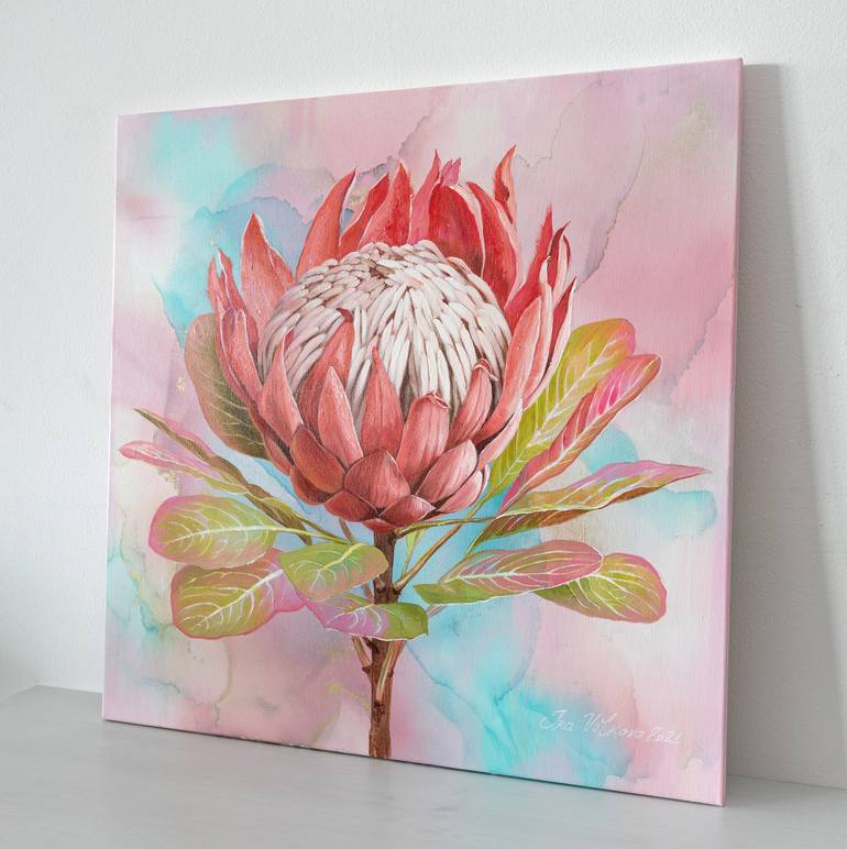 Original Impressionism Floral Painting by Ira Volkova