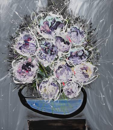 Original Abstract Still Life Painting by Annette Spinks