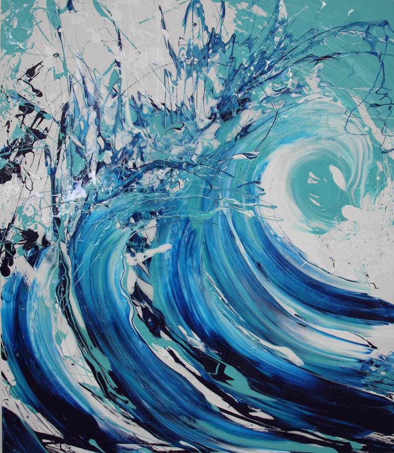 Wave Series - The Rise Painting by Annette Spinks | Saatchi Art