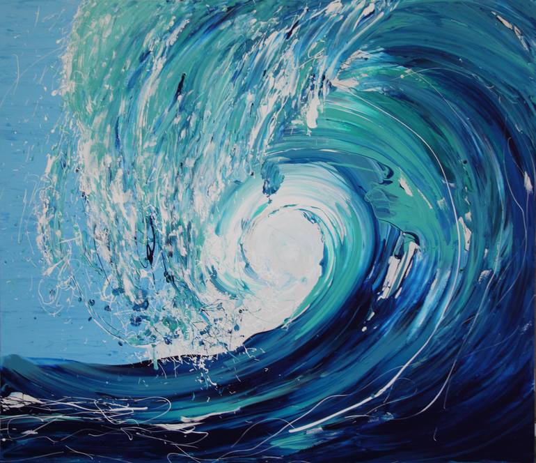 Bondi Beach Surf Wave Series 2018 Painting by Annette Spinks | Saatchi Art