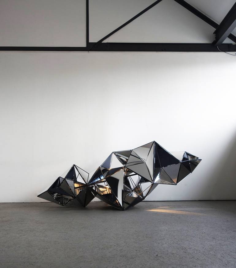 Original Conceptual Geometric Sculpture by Isabelle Tellié