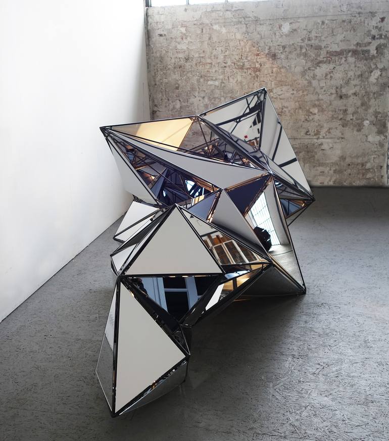 Original Conceptual Geometric Sculpture by Isabelle Tellié