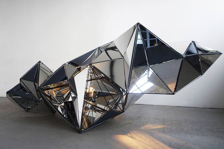 Original Conceptual Geometric Sculpture by Isabelle Tellié