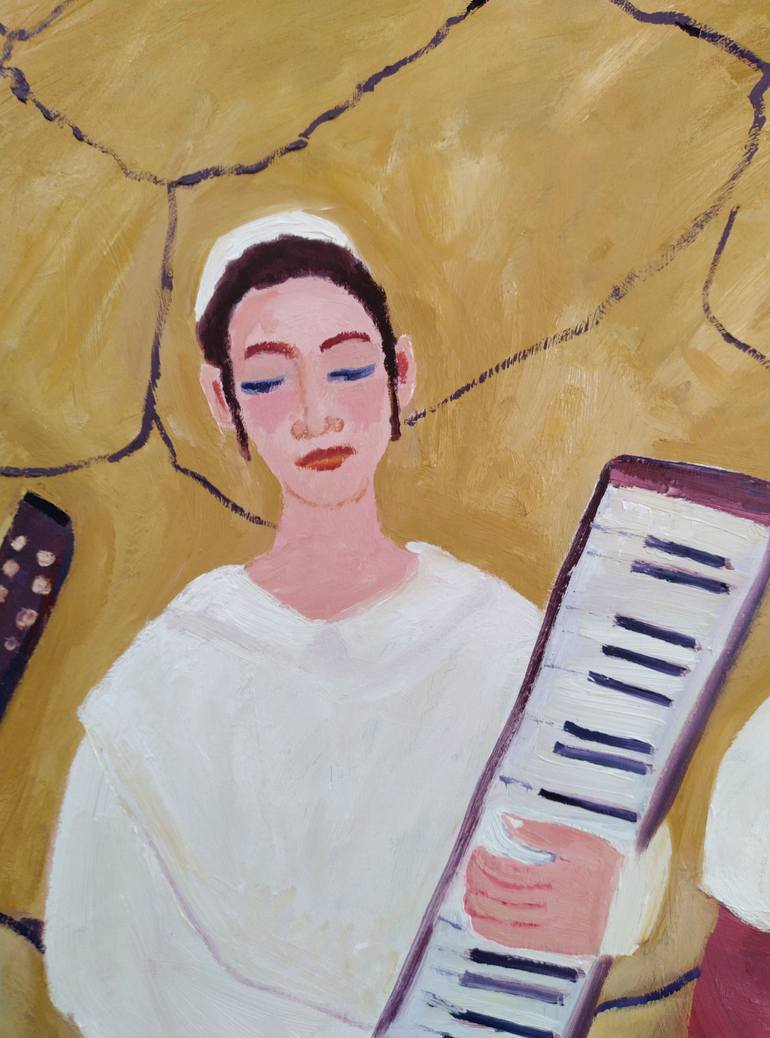 Original Conceptual Music Painting by Janna Shulrufer