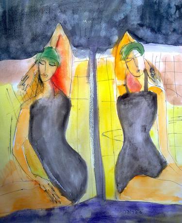 Original Expressionism Women Paintings by Janna Shulrufer