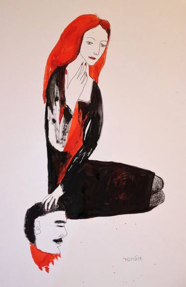 Original Conceptual People Drawings by Janna Shulrufer