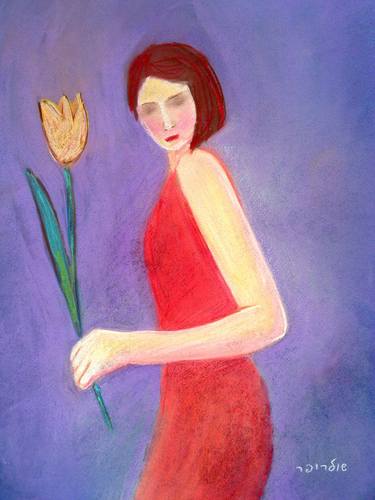 girl with flower thumb