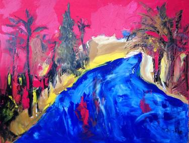 Original Abstract Expressionism Landscape Paintings by Janna Shulrufer