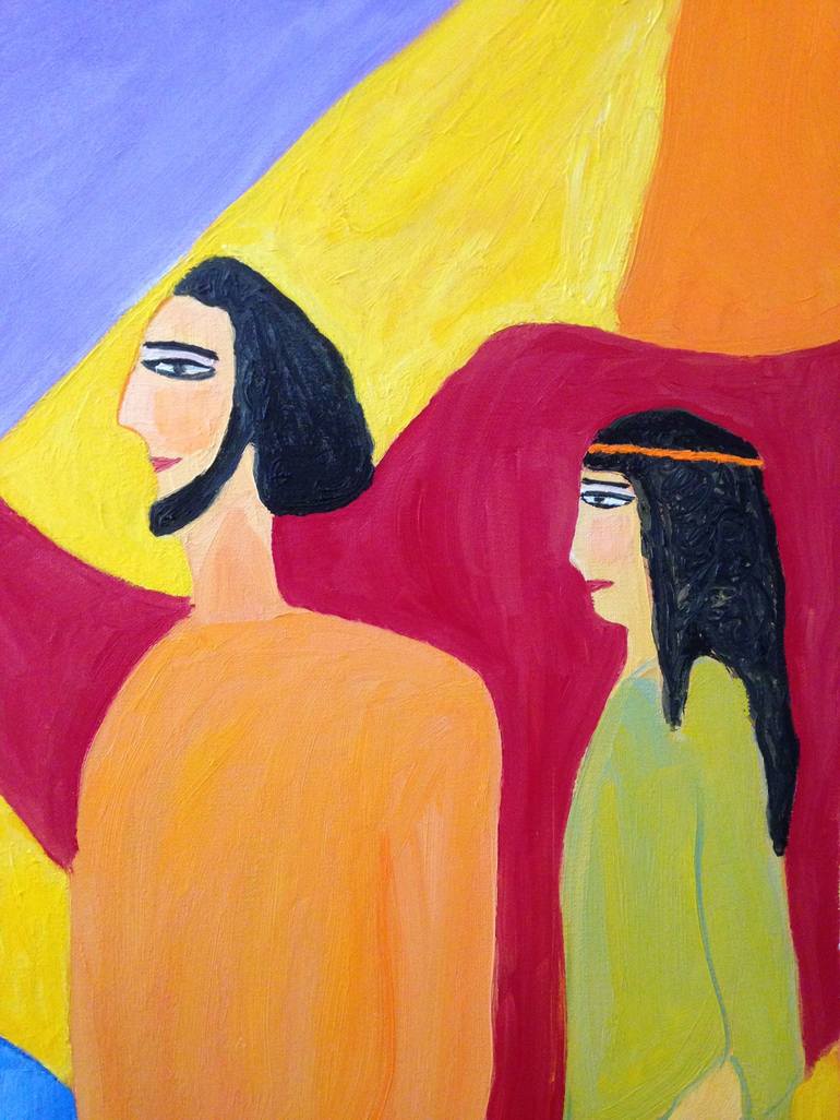 Original Expressionism Religion Painting by Janna Shulrufer