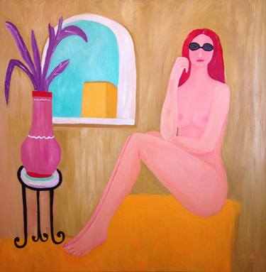 Original Figurative Nude Paintings by Janna Shulrufer