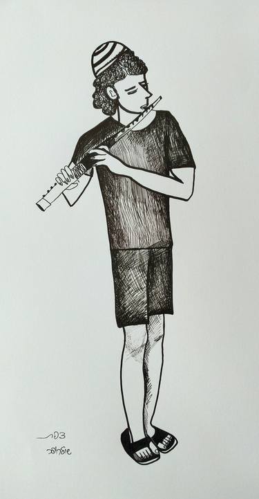 Original Figurative Music Drawings by Janna Shulrufer