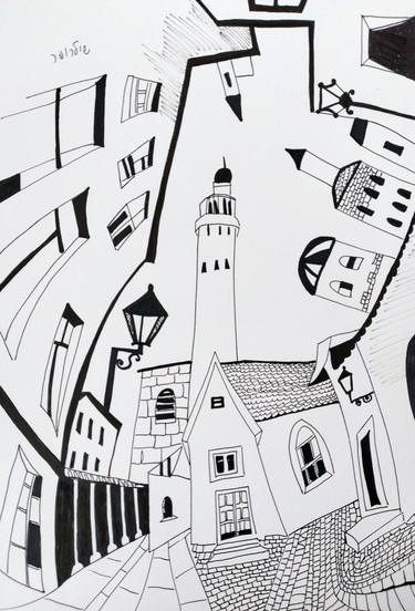 Print of Cities Drawings by Janna Shulrufer
