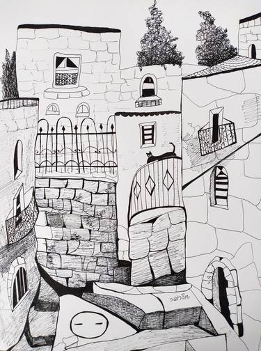 Original Cities Drawings by Janna Shulrufer