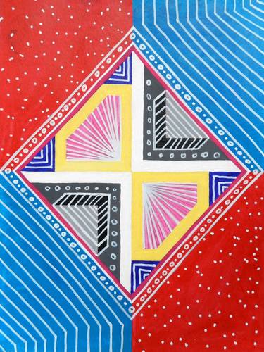 Print of Geometric Paintings by Caroline Rager