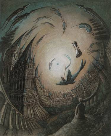 Original Surrealism Architecture Drawings by Tanya Miller