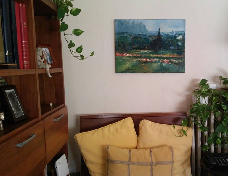 Original Figurative Landscape Painting by Ana Subirana