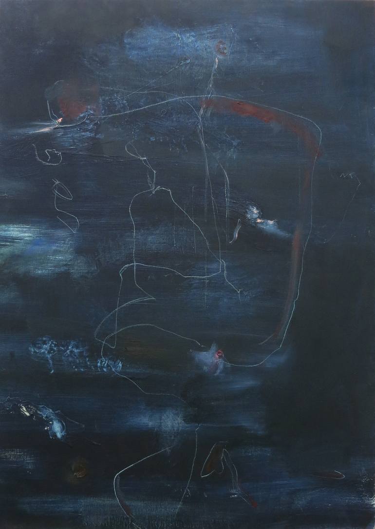 Original Fine Art Abstract Paintings by Kate Hunt
