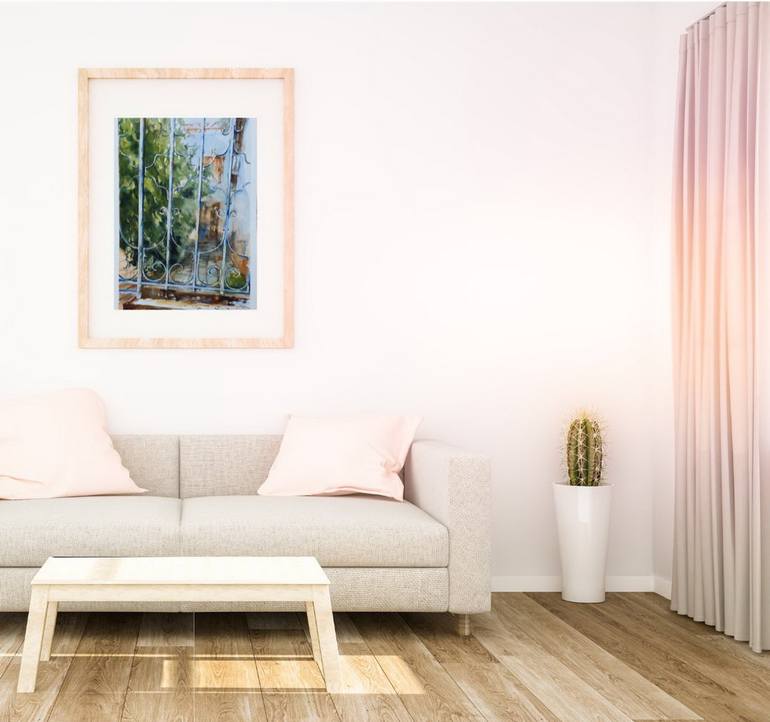 Original Contemporary Architecture Painting by Maylu  Garcia