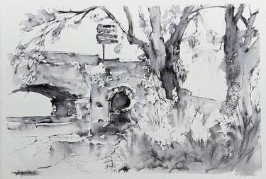 Original Impressionism Landscape Drawings by Maylu García