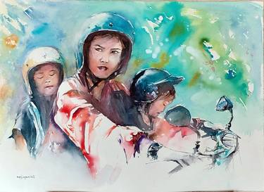 Original People Paintings by Maylu García