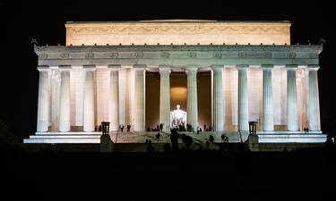 Night at Lincoln Memorial thumb