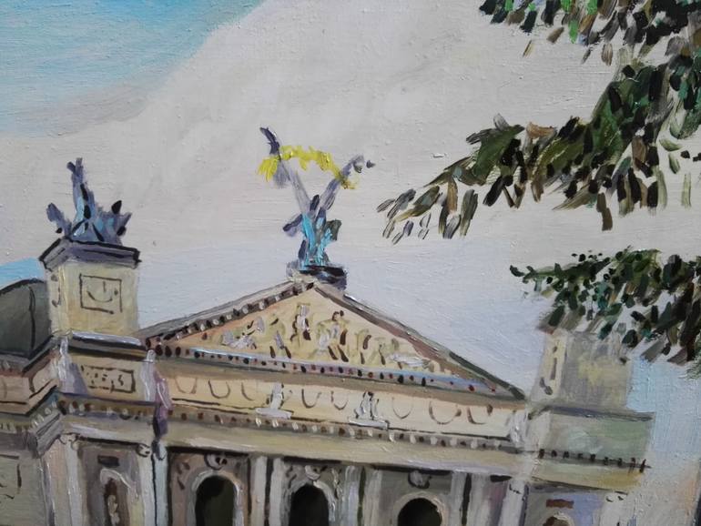Original Realism Architecture Painting by Nazar Gorishnyi