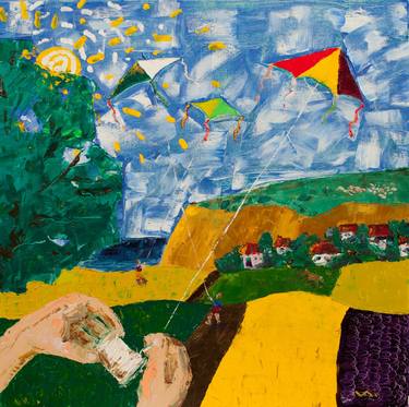 Print of Expressionism Kids Paintings by Viktor Levi