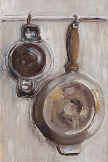 Original Expressionism Kitchen Paintings by Viktor Levi