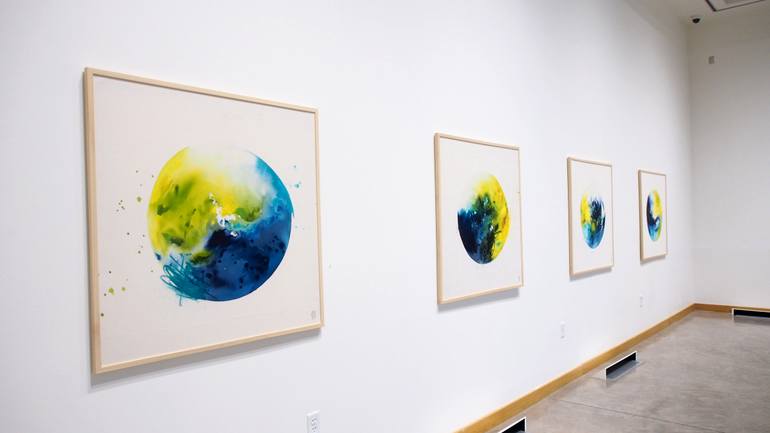 Original Abstract Expressionism Abstract Painting by Anna Baer