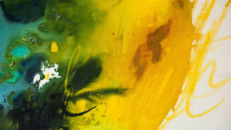 Original Abstract Expressionism Abstract Painting by Anna Baer