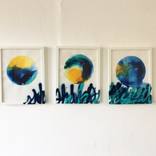 Shhhhhhh Triptych by Anna Baer