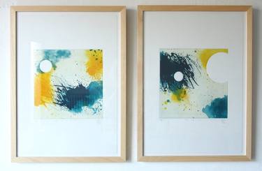 Original Abstract Printmaking by Anna Baer