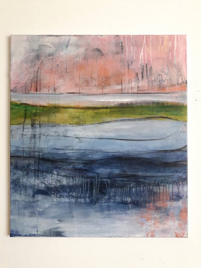 Original Abstract Expressionism Abstract Painting by Justyna Gadek
